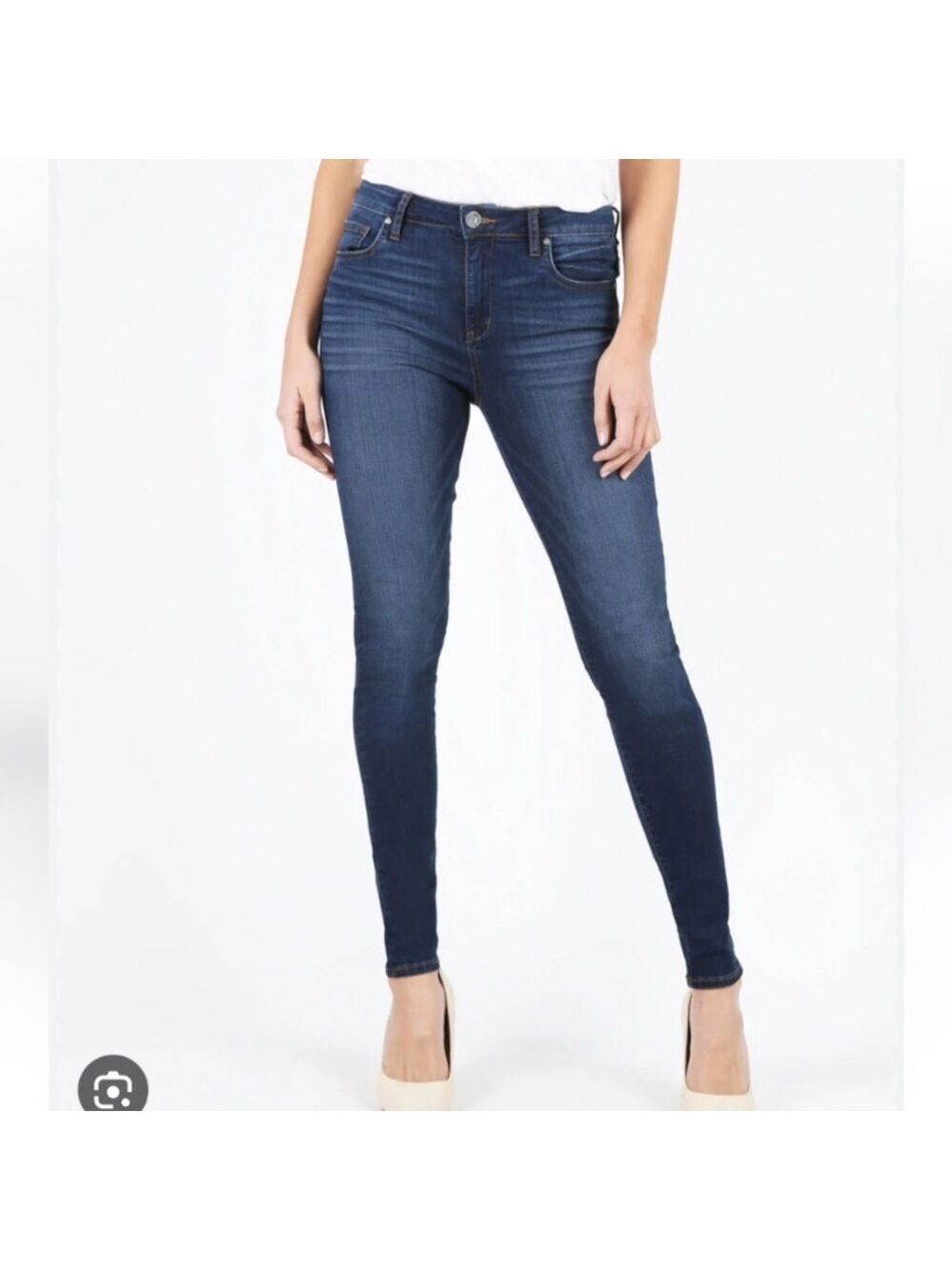 Kut From The Kloth Mia Fab Ab Toothpick Skinny Dark Wash Jeans, Size 10